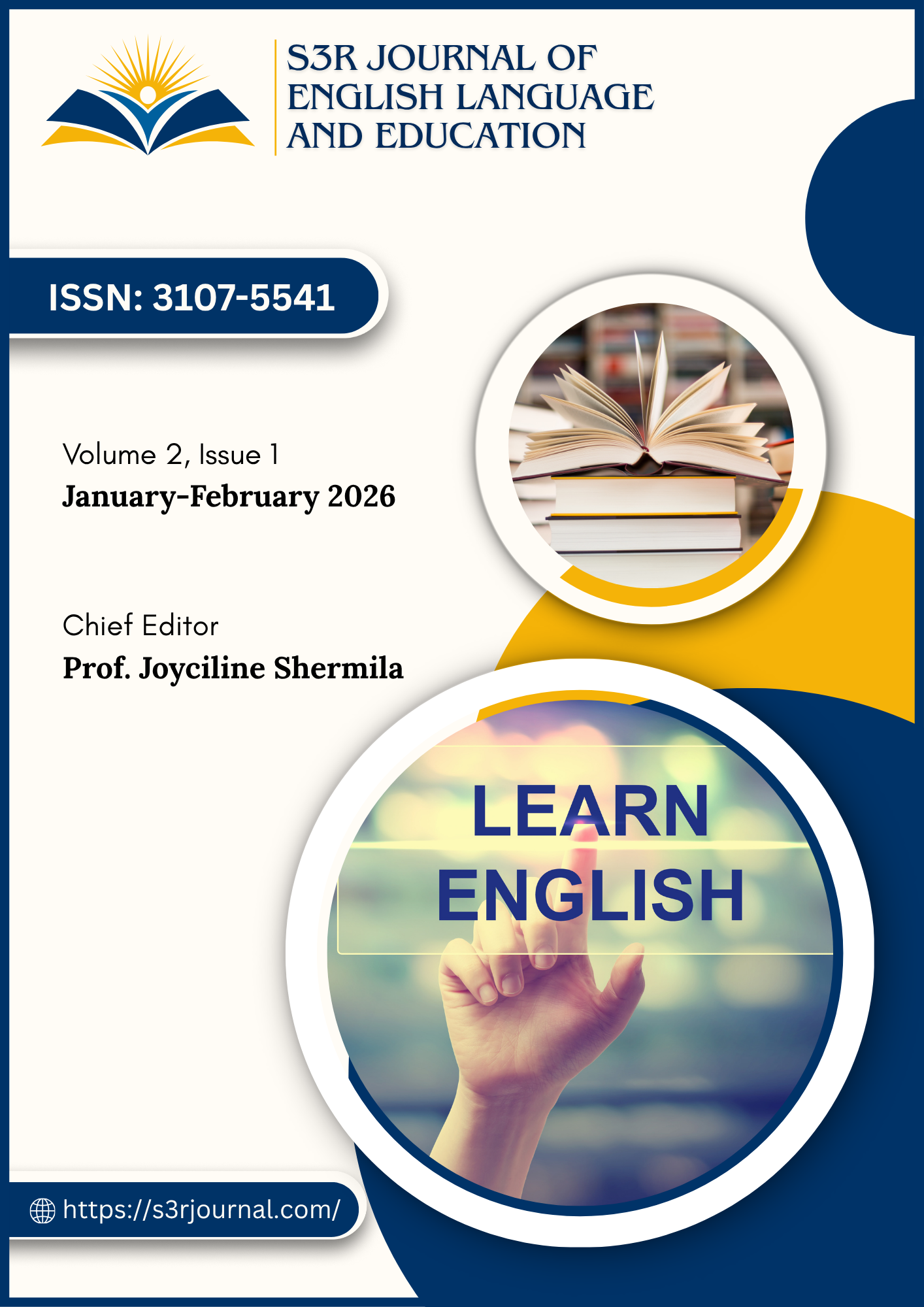 					View  S3R Journal : Vol. 2, Issue 1, January-February 2026
				